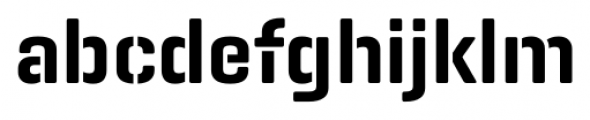 Geogrotesque Stencil C Semi Bold Font LOWERCASE