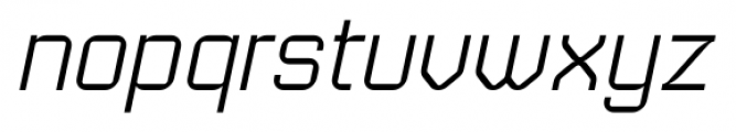 Geomanticus Italic Font LOWERCASE