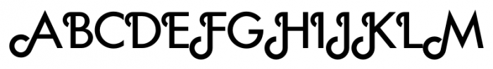 GeometaDeco Regular Font UPPERCASE