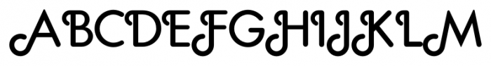 GeometaRoundedDeco Regular Font UPPERCASE