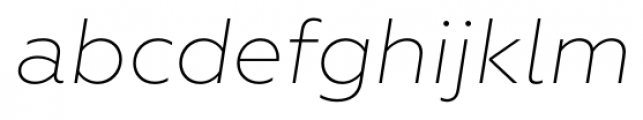Geometria Extra Light Italic Font LOWERCASE