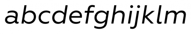 Geometria Italic Font LOWERCASE