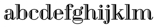 Geotica Four Engraved Font LOWERCASE