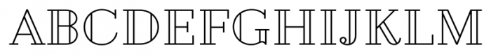 Geotica Four Open Font UPPERCASE