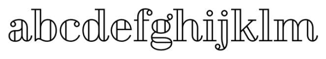 Geotica Four Open Font LOWERCASE