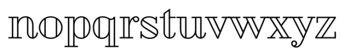 Geotica Four Open Font LOWERCASE