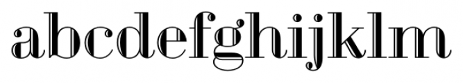 Geotica Three Engraved Font LOWERCASE