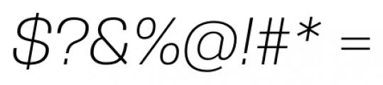 Gerlach Sans 301 Light Italic Font OTHER CHARS