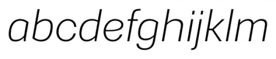 Gerlach Sans 301 Light Italic Font LOWERCASE