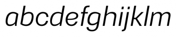 Gerlach Sans 401 Italic Font LOWERCASE