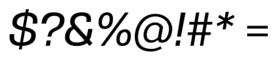 Gerlach Sans 501 Medium Italic Font OTHER CHARS