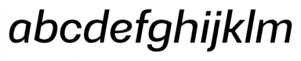 Gerlach Sans 501 Medium Italic Font LOWERCASE