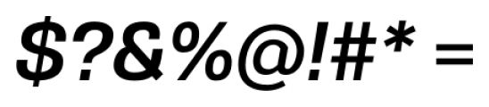 Gerlach Sans 601 Bold Italic Font OTHER CHARS