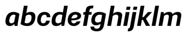 Gerlach Sans 601 Bold Italic Font LOWERCASE