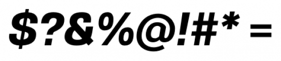 Gerlach Sans 701 Heavy Italic Font OTHER CHARS