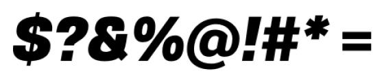 Gerlach Sans 801 Black Italic Font OTHER CHARS