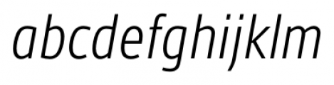 Gesta Condensed Light Italic Font LOWERCASE