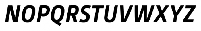 Gesta SemiCondensed Bold Italic Font UPPERCASE