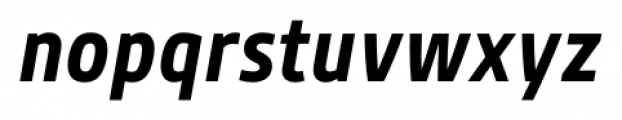 Gesta SemiCondensed Bold Italic Font LOWERCASE