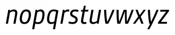 Gesta SemiCondensed Italic Font LOWERCASE