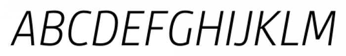 Gesta SemiCondensed Light Italic Font UPPERCASE
