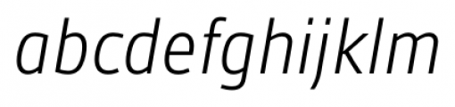 Gesta SemiCondensed Light Italic Font LOWERCASE