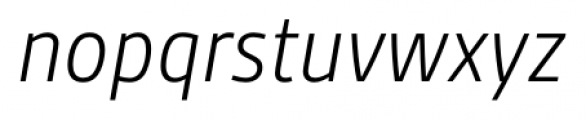 Gesta SemiCondensed Light Italic Font LOWERCASE