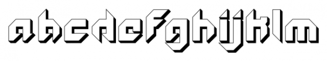GetaRobo Closed Extruded Font LOWERCASE