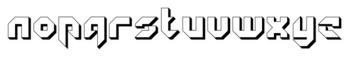 GetaRobo Closed Extruded Font LOWERCASE