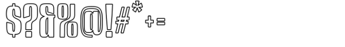 Geakosa Outline Font OTHER CHARS