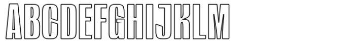 Geakosa Outline Font UPPERCASE