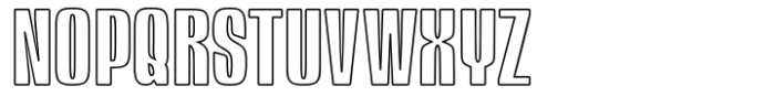 Geakosa Outline Font UPPERCASE