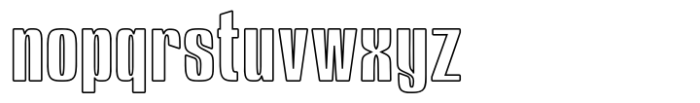 Geakosa Outline Font LOWERCASE