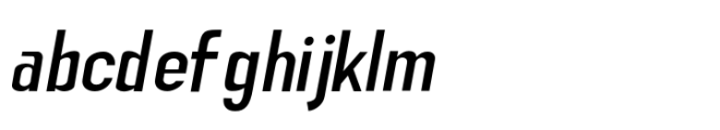 Gealman Light Italic Font LOWERCASE