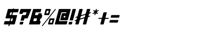 Gear Shift Italic Font OTHER CHARS