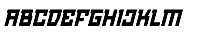 Gear Shift Italic Font UPPERCASE