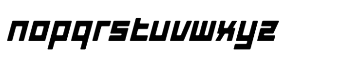 Gear Shift Italic Font LOWERCASE
