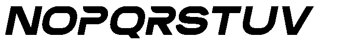 Geardive Font UPPERCASE