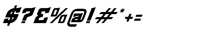 Gearmoff Italic Font OTHER CHARS