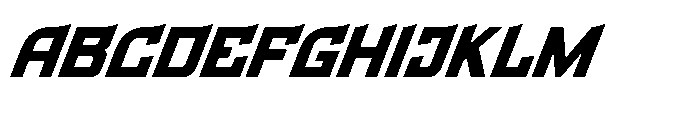 Gearmoff Italic Font UPPERCASE