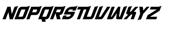 Gearmoff Italic Font UPPERCASE
