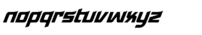 Gearmoff Italic Font LOWERCASE