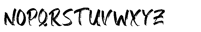 Gebrush Font UPPERCASE