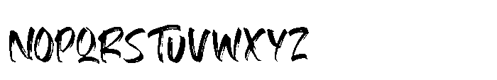 Gebrush Font LOWERCASE