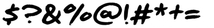 Geeksquat Italic Font OTHER CHARS