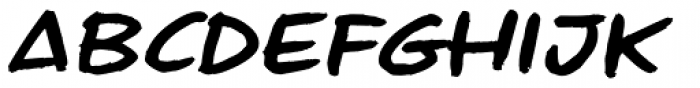 Geeksquat Italic Font LOWERCASE