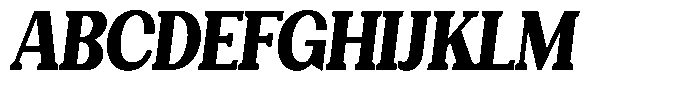 Gegisa Black Condensed Slant Font UPPERCASE