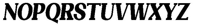 Gegisa Black Condensed Slant Font UPPERCASE