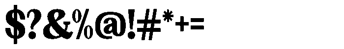 Gegisa Black Condensed Font OTHER CHARS