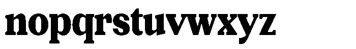 Gegisa Black Condensed Font LOWERCASE